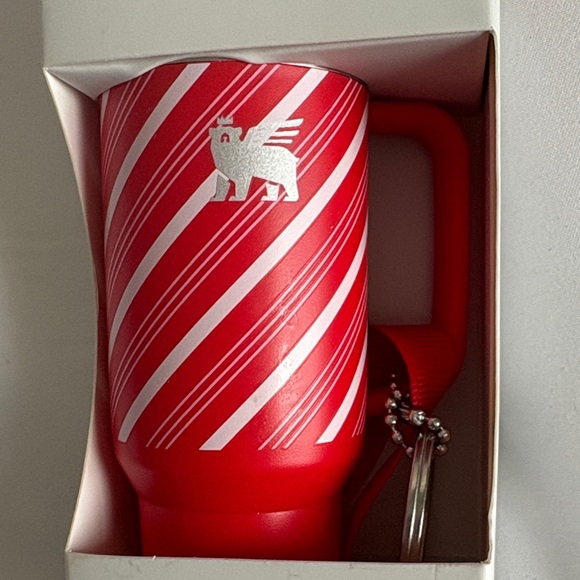 Stanley Red Ornament Keychain - Candy Cane Twist - Picture 7 of 8